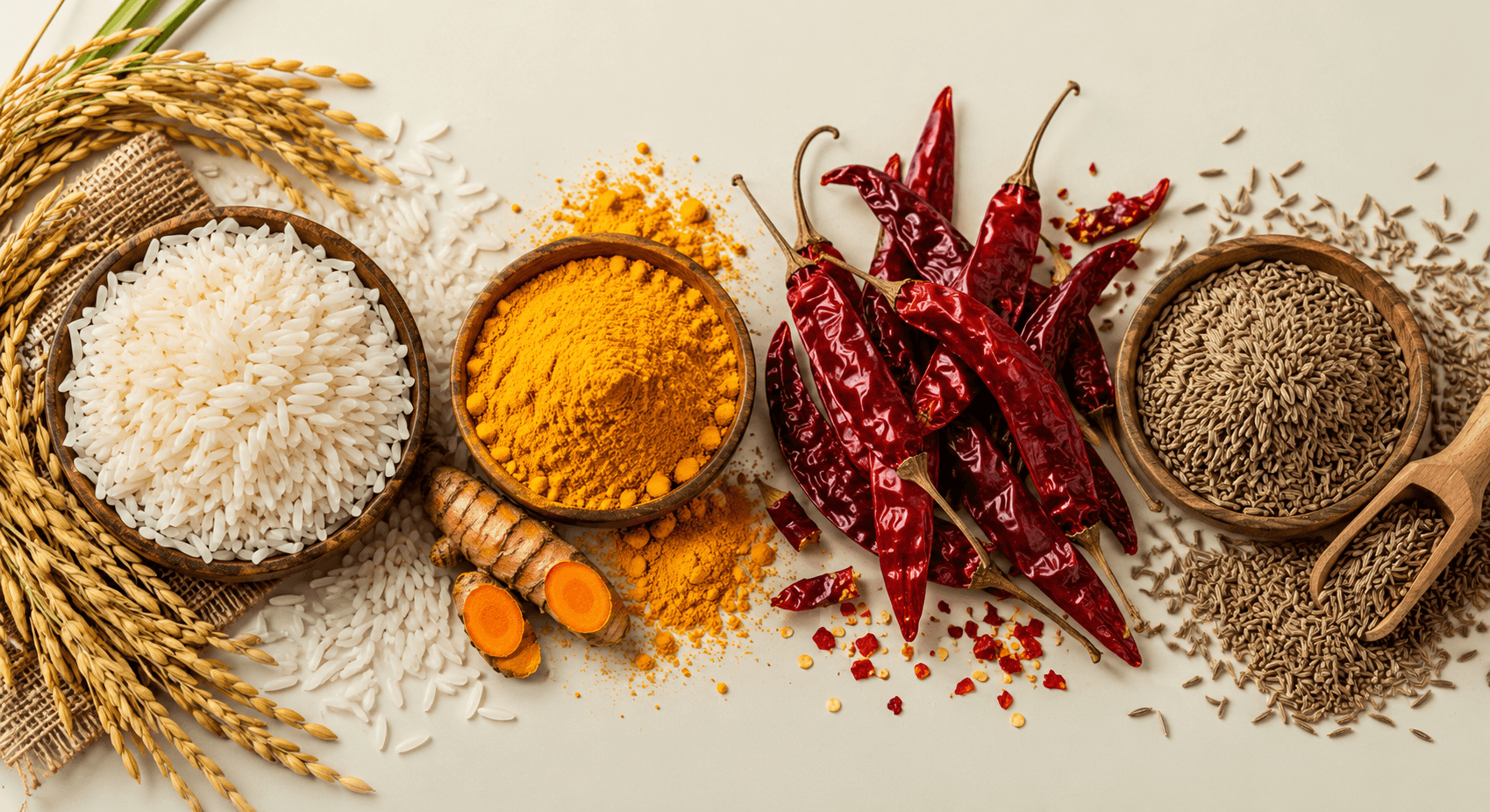 Premium Indian rice and spices